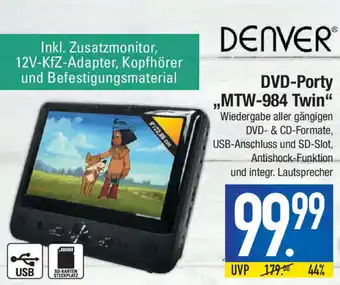 Marktkauf Denver DVD-Porty ,,MTW-984 Twin" Angebot