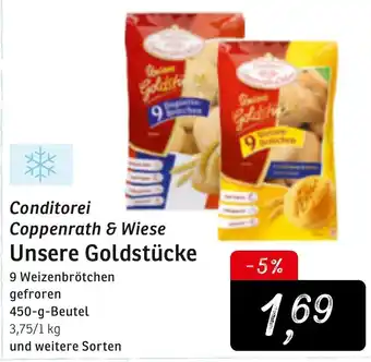 KONSUM Conditorei Coppenrath & Wiese Unsere Goldstücke 450g Beutel Angebot