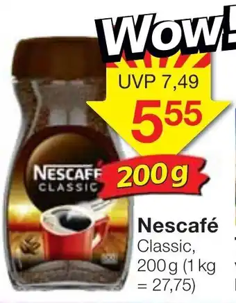 Jawoll Nescafé Classic 200 g Angebot