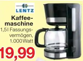 Jawoll Lentz Kaffeemaschine 1,5 L Angebot