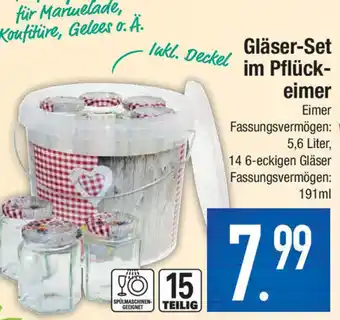 Marktkauf Gläser-Set im Pflückeimer Angebot