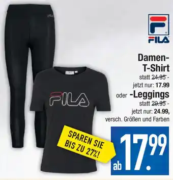 Marktkauf Fila Damen T-Shirts oder Leggings Angebot