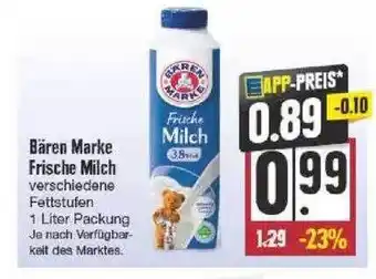 Edeka Bären Marke Frische Milch Angebot