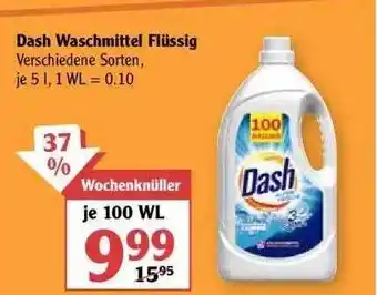 Globus Dash Waschmittel Flüssig Angebot