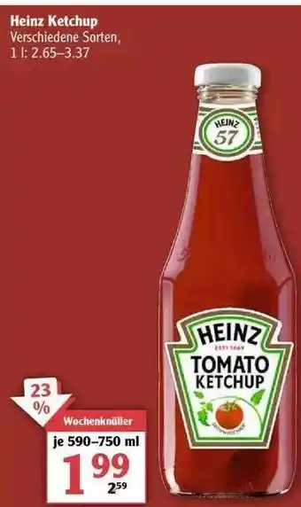 Globus Heinz Ketchup Angebot