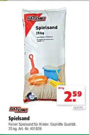 Hagebau Go On! Spielsand Angebot