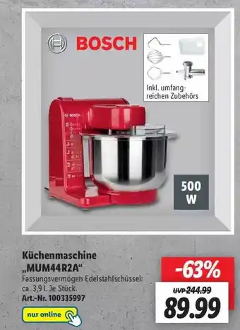 Lidl Bosch Küchenmaschine Mum44r2a Angebot