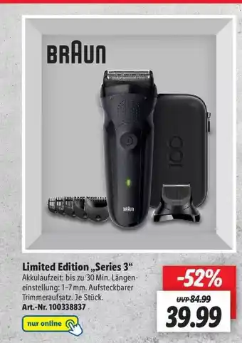 Lidl Braun Limited Edition „series 3“ Angebot