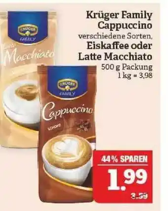 Marktkauf Krüger Family Cappuccino, Eiskaffee Oder Latte Macchiato Angebot