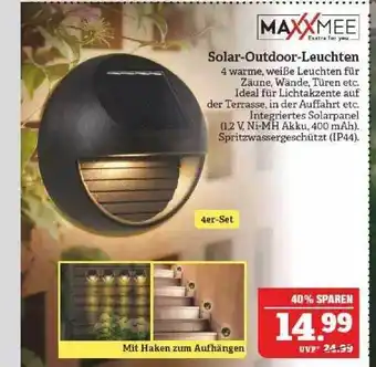 Marktkauf Maxxmee Solar-outdoor-leuchten Angebot