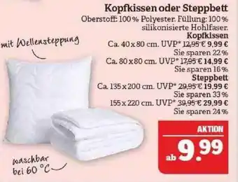 Marktkauf Kopfkissen Oder Steppbett Angebot