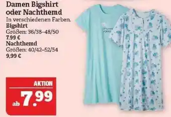 Marktkauf Damen Bigshirt Oder Nachthemd Angebot