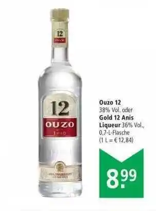 Marktkauf Ouzo 12 Oder Gold 12 Anis Liqueur Angebot