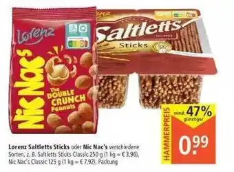 Marktkauf Lorenz Saltletts Sticks Oder Nic Nac's Angebot