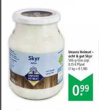 Marktkauf Unsere Heimat Skyr Angebot