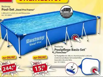 Sonderpreis Baumarkt Bestway Pool-set „steel Pro Frame“ Oder Poolpflege Basis-set Angebot