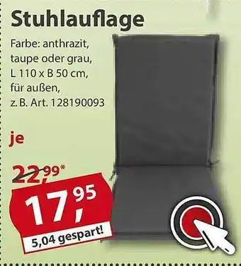 Sonderpreis Baumarkt Stuhlauflage Angebot