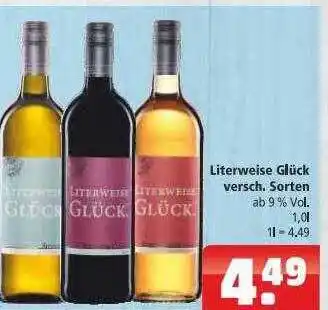 Getränkehaus Literweise Glück Versch. Sorten Angebot