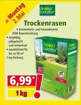 Norma Trockenrasen Finest Garden Angebot