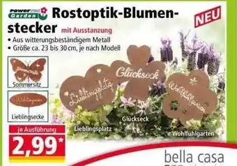 Norma Powertec Garden Rostoptik-blumen-stecker Angebot