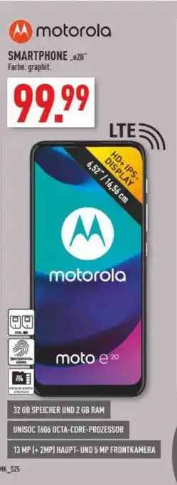 Marktkauf Motorola Smartphone „e20“ Angebot