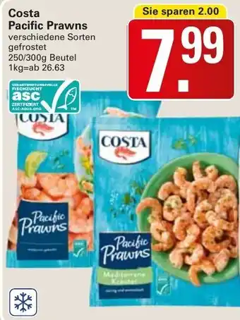 WEZ Costa Pacific Prawns 250-300g Beutel Angebot