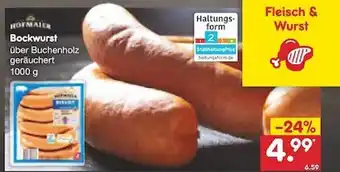 Netto Marken-Discount Bockwurst Hofmaier Angebot