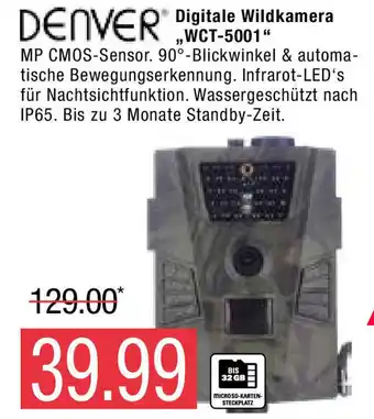 Marktkauf Denver Digitale Wildkamera ,,WCT-5001" Angebot