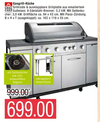 Marktkauf Grill Chef Gasgrill-Küche Angebot