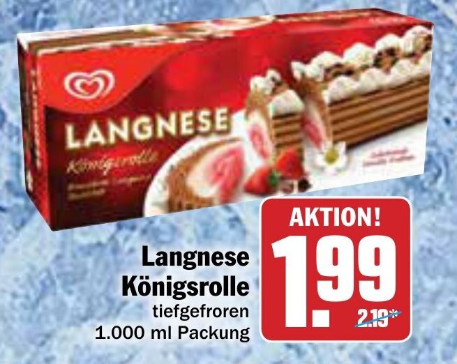 Langnese Königsrolle 1000 ml Packung Angebot bei AEZ