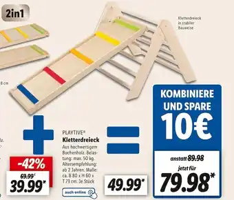 Lidl Playtive kletterdreieck Angebot