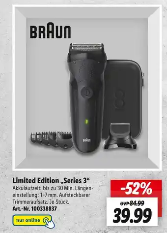 Lidl Braun limited edition „series 3“ Angebot