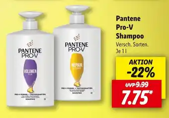 Lidl Pantene pro-v shampoo Angebot