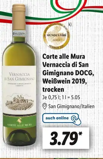 Lidl Corte alle mura weißwein Angebot