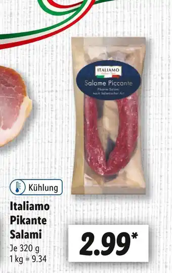 Lidl Italiamo pikante salami Angebot