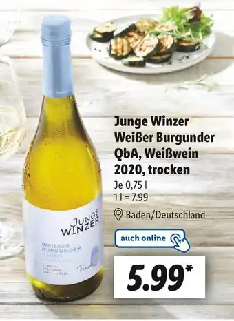 Lidl Junge winzer weißer burgunder Angebot