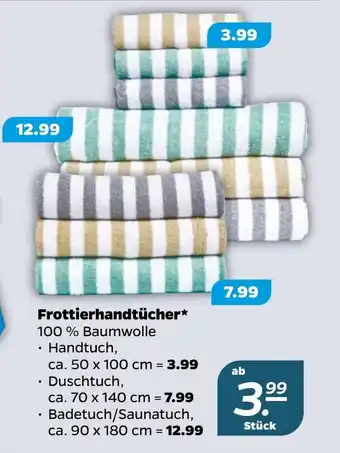 NETTO Frottierhandtucher ca.50x100 cm Angebot