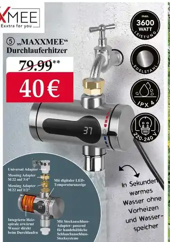 Woolworth Maxxmee durchlauferhitzer Angebot