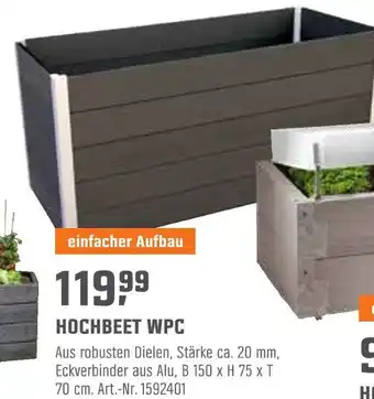 OBI Hochbeet wpc Angebot