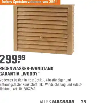 OBI Regenwasser-wandtank garantia „woody“ Angebot