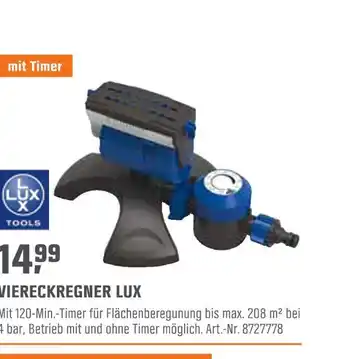 OBI Viereckregner lux Angebot