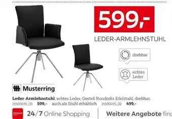 XXXLutz Musterring leder-armlehnstuhl Angebot