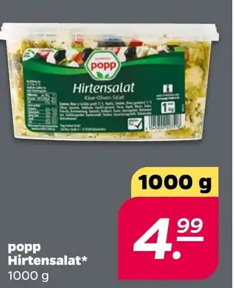 NETTO Popp Hirtensalat 1000 g Angebot