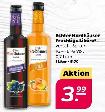 NETTO Echter Nordhäuser Fruchtige Liköre 0,7 Liter Angebot