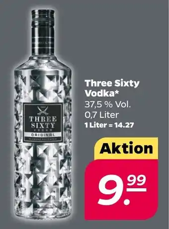 NETTO Three Sixty Vodka 0,7 Liter Angebot