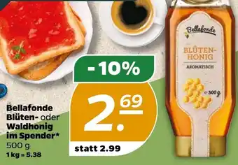 NETTO Bellafonde Blüten oder Waldhonig im Spender 500 g Angebot