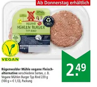 Marktkauf Rügenwalder Mühle vegane Fleisch alternative 220 g Angebot