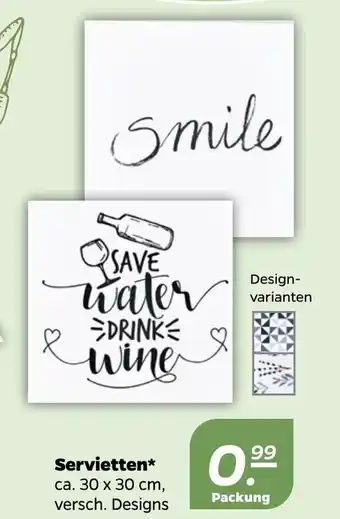 NETTO Servietten Angebot