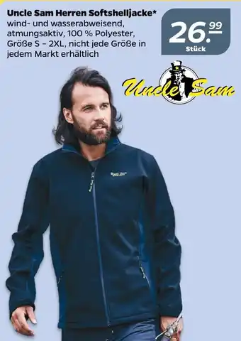 NETTO Uncle Sam Herren Softshelljacke Angebot