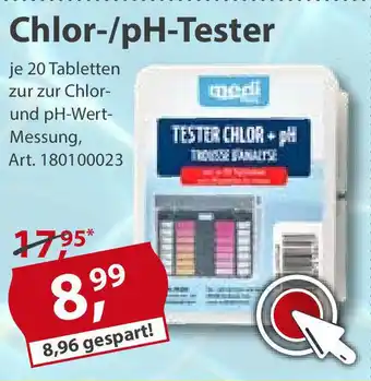 Sonderpreis Baumarkt Chlor-/pH Tester 20 Tabletten Angebot